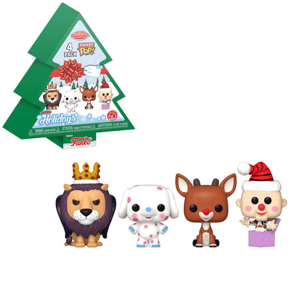 Funko Pocket POP!: Tree Holiday Box – Rudolph (4-Pack)